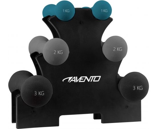 Dumbbell set AVENTO 42DH 2x1kg, 2x2kg, 2x3kg