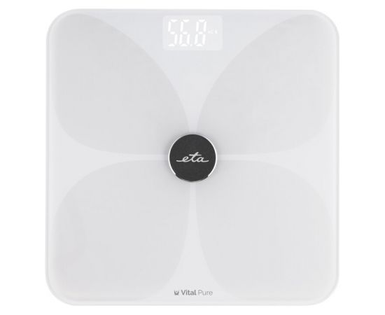 ETA Personal scale Vital Pure 7781 90000 Body analyzer, Maximum weight (capacity) 180 kg, Accuracy 100 g, Body Mass Index (BMI) measuring, White