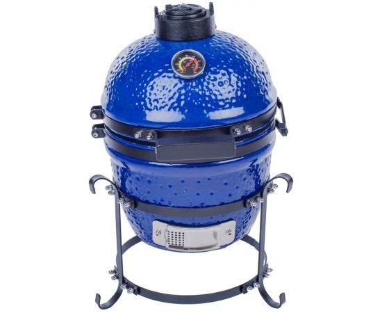 Ceramic barbecue KAMADO TasteLab 13'' Navy blue with accessories