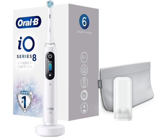 Oral-B  iO Series 8 Alabaster White elektriskā zobu birste