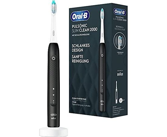Oral-B Pulsonic Slim Clean Black - 2000 elektriskā zobu birste
