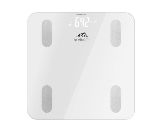 ETA Smart Personal Scale Vital Fit ETA678190000 Body analyzer, Maximum weight (capacity) 180 kg, Accuracy 100 g, Body Mass Index (BMI) measuring, White