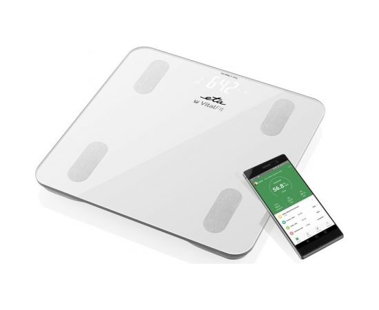 ETA Smart Personal Scale Vital Fit ETA678190000 Body analyzer, Maximum weight (capacity) 180 kg, Accuracy 100 g, Body Mass Index (BMI) measuring, White