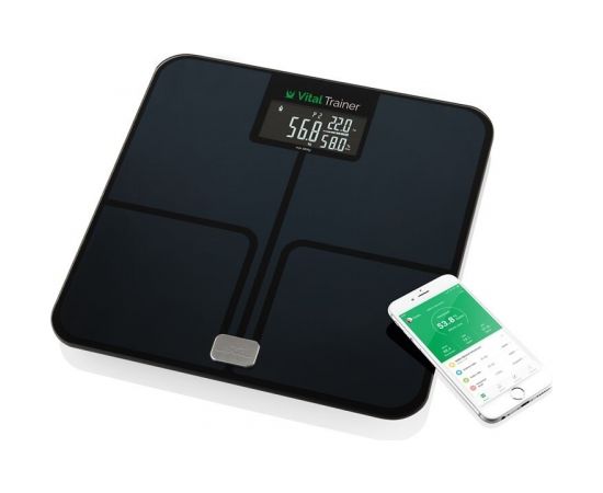 ETA Smart Personal Scale Vital Trainer ETA778090000 Body analyzer, Maximum weight (capacity) 180 kg, Accuracy 100 g, Body Mass Index (BMI) measuring, Black