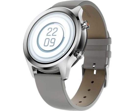 TicWatch Smart Watch C2 plus NFC, GPS (satellite), AMOLED, Heart rate monitor, Waterproof, Bluetooth, Platinum, Wi-Fi