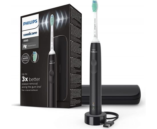 Philips HX3673/14 Black elektriskā zobu birste