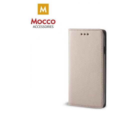 Mocco Smart Magnet Book Case Grāmatveida Maks Telefonam Xiaomi Redmi 3 Zeltains