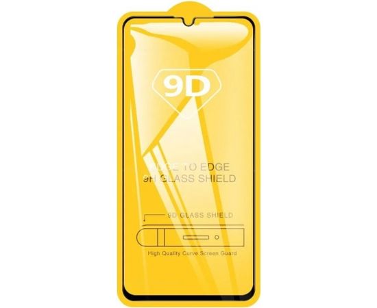 RoGer Full Face 9D Tempered Glass Aizsargstikls Pilnam Ekrānam LG K42 / K52 Melns