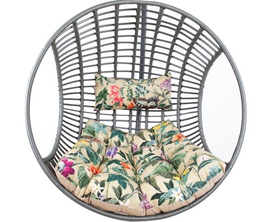 Spilvens pakarināmam krēslam COCO AMAZONIA, bēšs puķains Dārza krēsli