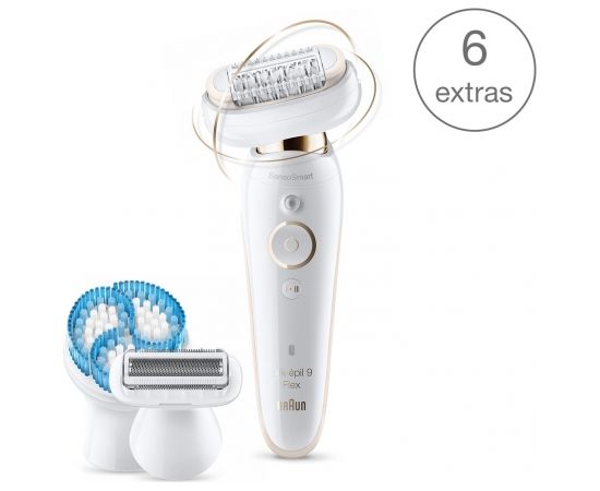 Braun Silk-épil 9 Flex SES9010  White Epilators