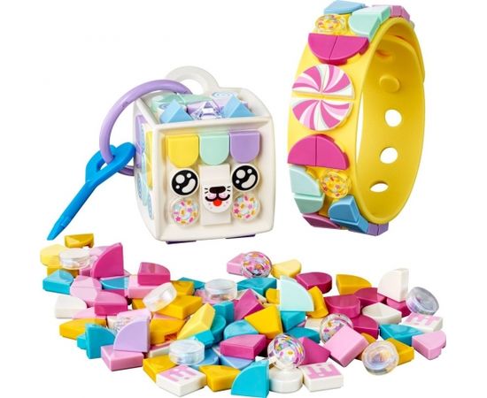 LEGO Dots Saldumu kaķēns - rokassprādze un somas piekariņš (41944)