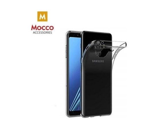 Mocco Ultra Back Case 0.3 mm Aizmugurējais Silikona Apvalks Priekš Samsung G965 Galaxy S9 Plus Caurspīdīgs-Melns