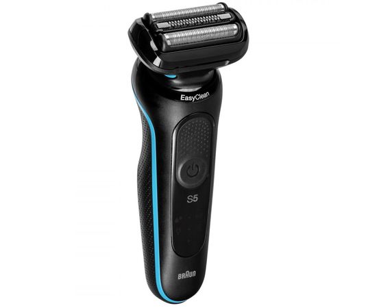 Braun Shaver 50-M1200s	 Cordless, Charging time 1 h, Lithium Ion, Number of shaver heads/blades 3, Black/Blue, Wet & Dry