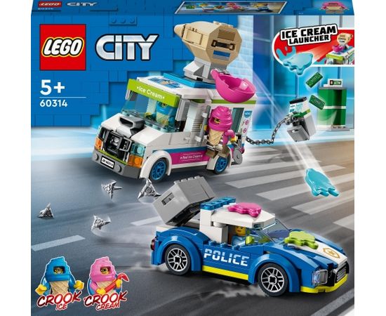 LEGO City Policijas pakaļdzīšanās saldējuma busiņam (60314)