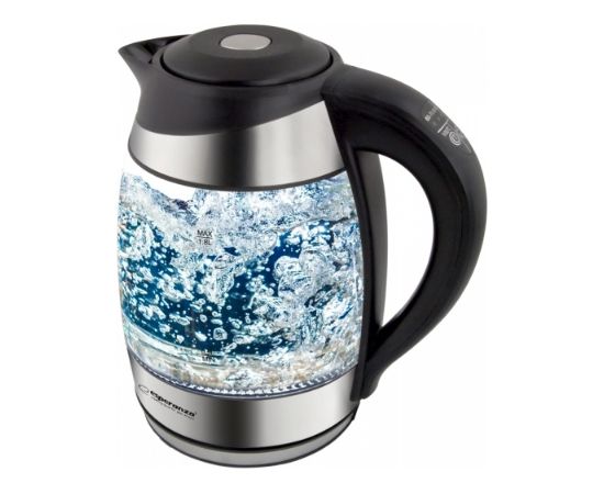Esperanza EKK026 1.7L Black Transparent 2200W Elektriskā tējkanna