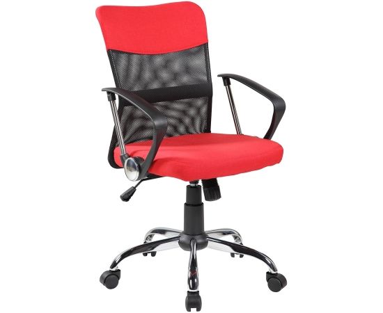 Darba krēsls DARIUS sarkans/melns