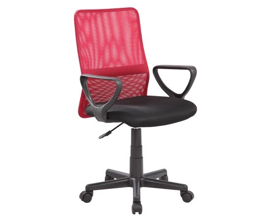 Рабочий стул BELINDA черный/красный