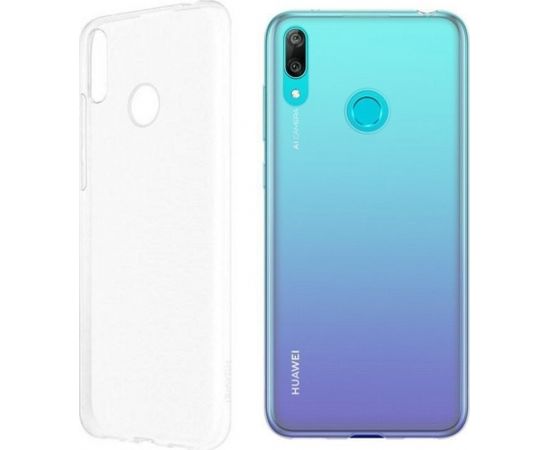 Mocco Ultra Back Case 1 mm Aizmugurējais Silikona Apvalks Priekš Huawei Y6 (2019) / Huawei Y6 Prime (2019) Caurspīdīgs