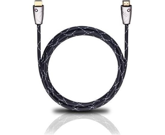 OEHLBACH Art. No. 123 EASY CONNECT STEEL HIGH SPEED HDMI CABLE WITH ETHERNET 0.75m Art. No. 123