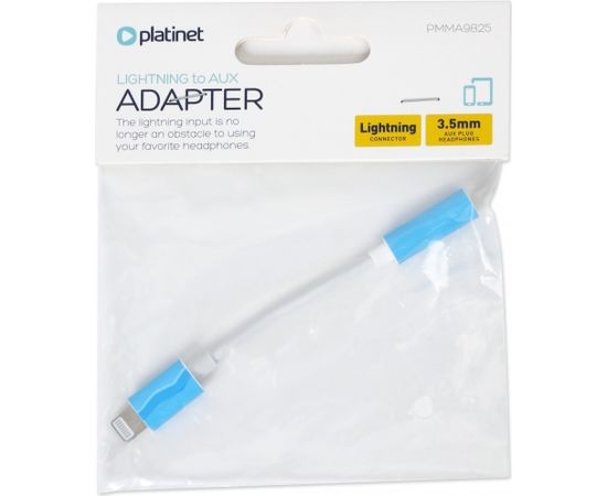 Platinet adapter Lightning - 3.5mm (45645)