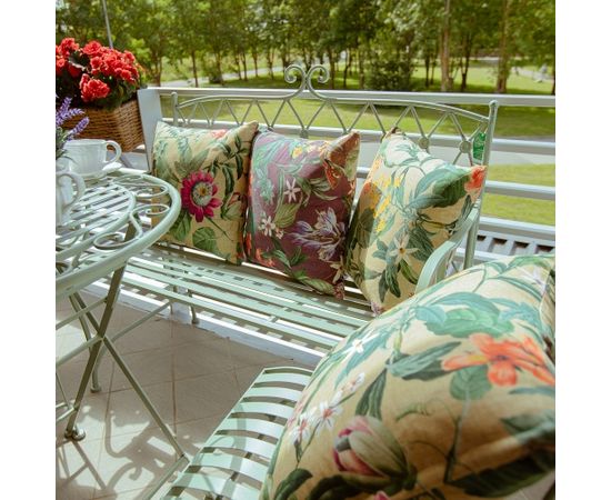 Подушка AMAZONIA 45x45см, цветы/ фиолетовая ткань, 100%хлопок,  ткань 249