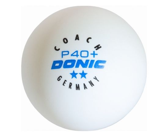 Table tennis ball DONIC P40+  Coach 2 star 6 pcs White