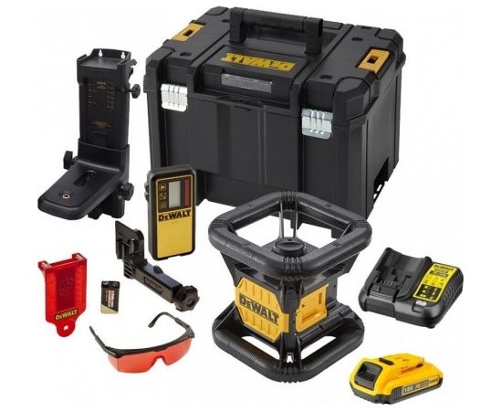 DeWalt  DCK374D1R-QW pašlīmeņojošs rotējošais lāzera līmeņrādis - sarkans