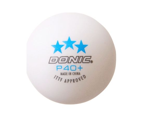 Table tennis ball DONIC P40+ 3star ITTF 120pcs White