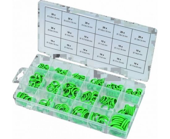Kstools O-rings assortment 270-pcs Gaisa kondicionēšanas sistēmu servisa piederumi