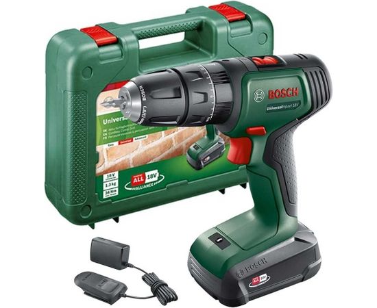 Bosch UniversalImpact 18V (1x1,5 Ah) Akumulatora urbjmašīna-skrūvgriezis Аккумуляторная дрель / шуруповёрты