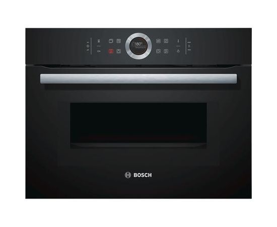 Bosch CMG633BB1 komp. cepeškr. ar mikroviļņu f-ciju, TFT. 4D, melna