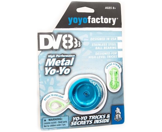 YoYoFactory YO-YO METAL DV888 rotaļlieta iesācējiem un profesionāļiem, zils - YO 028