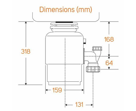 In Sink Erator ISE Model 46 Pārtikas atkritumu smalcinātājs