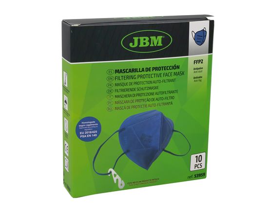JBM Sejas Aizsargmaska FFP2 4slāņi zila 1gab (Ir veikalā)