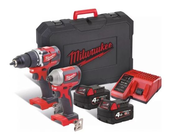 Milwaukee M18 CBLPP2B-402C Instrumentu komplekts  Elektroinstrumentu komplekti