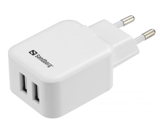 SANDBERG lādētājs Dual USB 2.4+1A EU