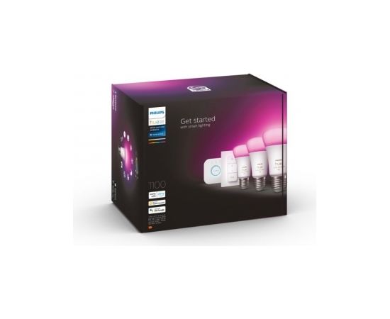 Philips Hue WCA Starter Kit 9W A60 E27 3pcs, Bridge, Switch