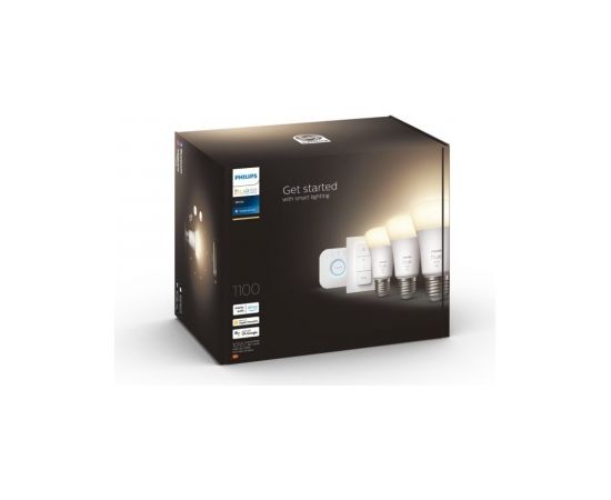 Philips Hue W Starter Kit 9,5W A60 E27 3pcs, Bridge, Switch