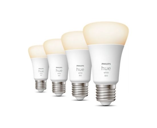 Philips Hue W 9W A60 E27 4pcs pack