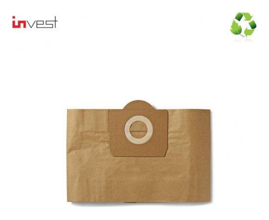 Invest Eco Paper Vacuum Cleaner bags AEG / BOSCH / ELECTROLUX / HOOVER / KARCHER (5pcs.) 6.959-130&KAR