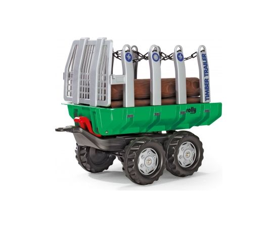 Rolly Toys Piekabe traktoriem ar balķiem rollyTimber Trailer 122158 Vācija