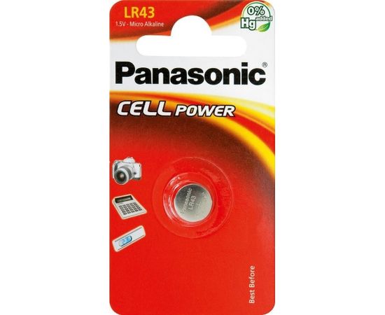 Panasonic батарейка LR43/1B