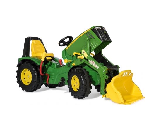 Rolly Toys Traktors ar pedāļiem  rollyX-Trac Premium John Deere 8400R ar kausu 2 ātrumi un bremze ( 3 - 10 gadiem) Vācija 651078