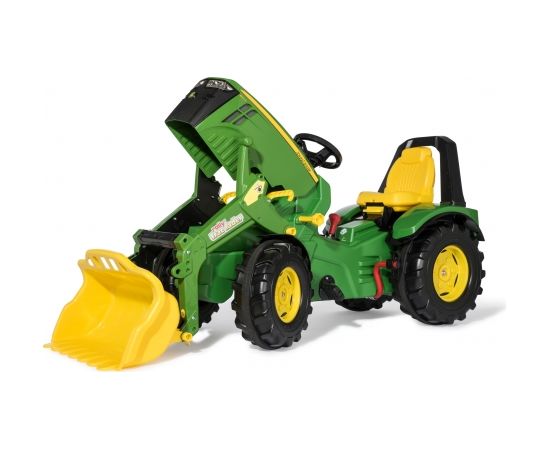 Rolly Toys Traktors ar pedāļiem  rollyX-Trac Premium John Deere 8400R ar kausu 2 ātrumi un bremze ( 3 - 10 gadiem) Vācija 651078