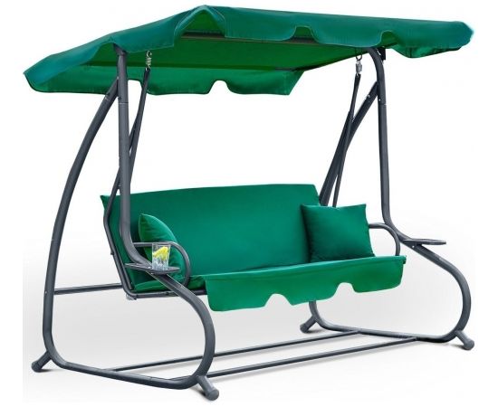 Furnide Dārza šūpoles "Relax Plus" zaļā krāsā