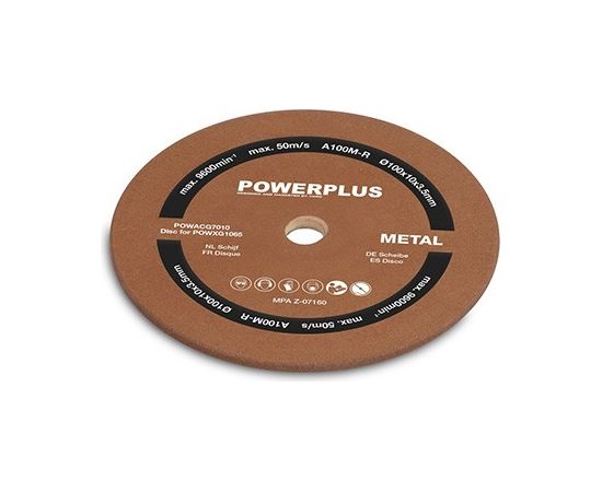 Slīpdisks ķēdes asinātājam 100x10x3.5mm PowerPlus Dažādi diski