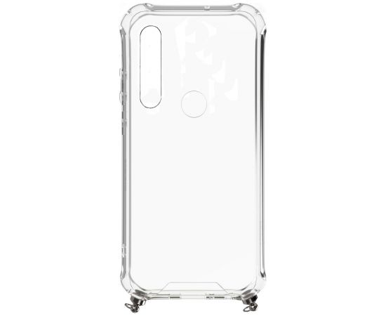 Evelatus  Xiaomi Redmi Note 8 / Redmi Note 8 2021 Silicone TPU Transparent with Necklace Strap Gold
