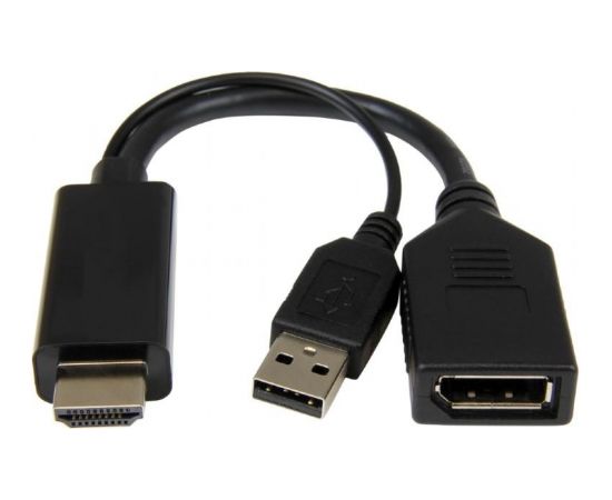 I/O ADAPTER HDMI TO DP/BLACK A-HDMIM-DPF-01 GEMBIRD