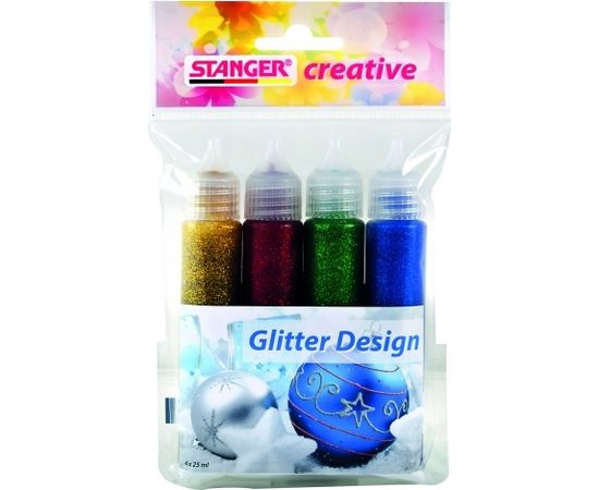 STANGER Gliter Design, Set 4x25 ml, 960032 Piederumi tāfelēm