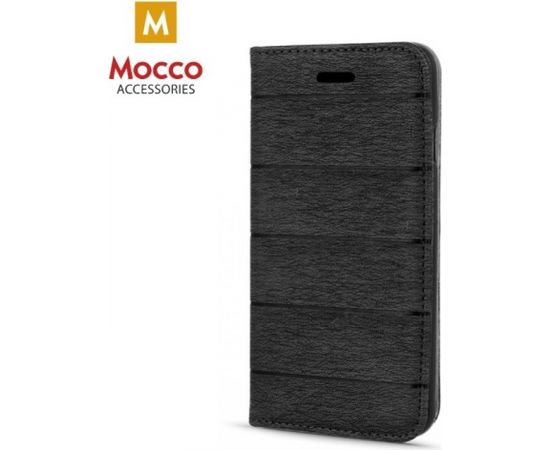 Mocco Smart Magnet Book Case Auduma Maks Telefonam Sony M4 Aqua Melns